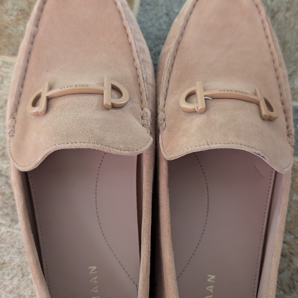 Cole Haan Tan Suede Loafers Sz 9 - Picture 4 of 10